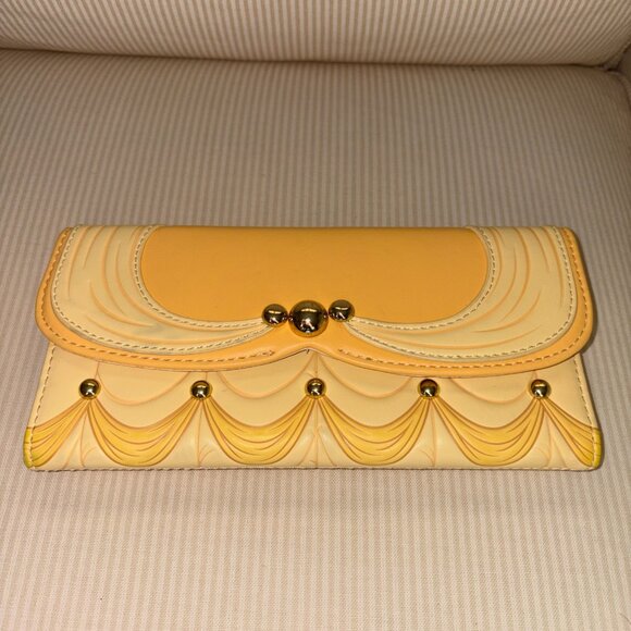 Disney Loungefly Beauty And The Beast 30th Anniversary Belle Yellow Dress Wallet - Picture 1 of 16